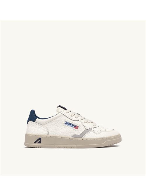 sneakers medalist low in pelle di elefante bianco e bluette Autry | AULM NE12NE12