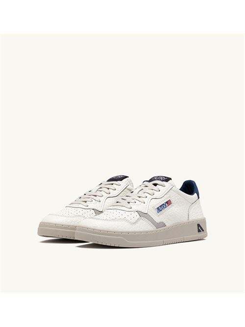 sneakers medalist low in pelle di elefante bianco e bluette Autry | AULM NE12NE12