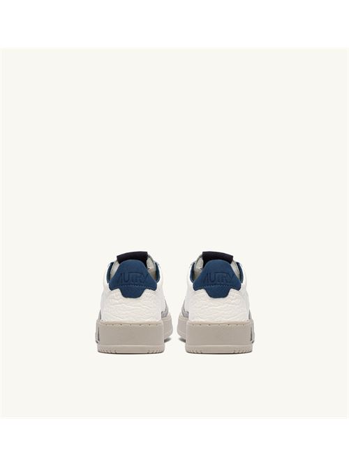 sneakers medalist low in pelle di elefante bianco e bluette Autry | AULM NE12NE12