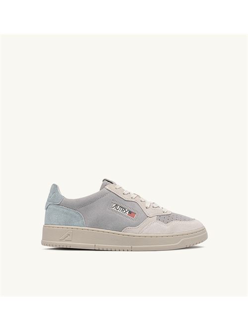 sneakers medalist low tricolor in suede ghiaccio grigio celeste Autry | AULM TS28TS28