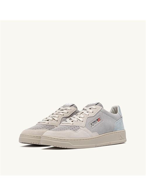 sneakers medalist low tricolor in suede ghiaccio grigio celeste Autry | AULM TS28TS28