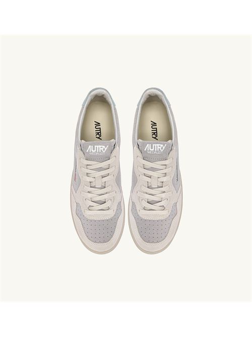 sneakers medalist low tricolor in suede ghiaccio grigio celeste Autry | AULM TS28TS28