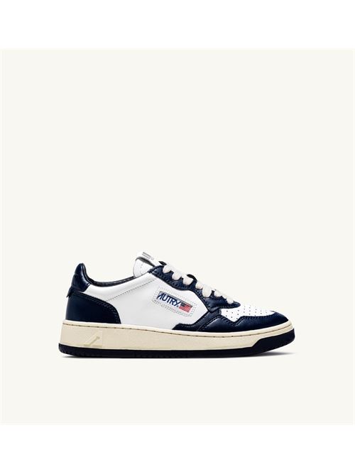sneakers medalist low bicolor in pelle bianca e blu Autry | AULM WB04WB04