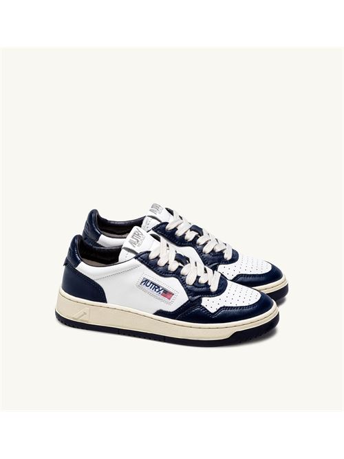 sneakers medalist low bicolor in pelle bianca e blu Autry | AULM WB04WB04