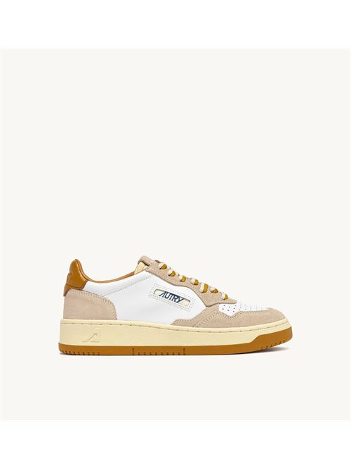 SNEAKERS MEDALIST LOW IN SUEDE E PELLE SAND E WOOD Autry | AULW BW03BW03
