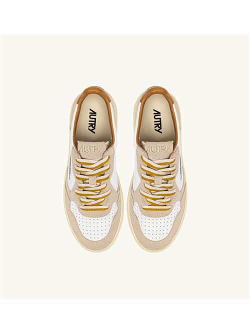 SNEAKERS MEDALIST LOW IN SUEDE E PELLE SAND E WOOD Autry | AULW BW03BW03