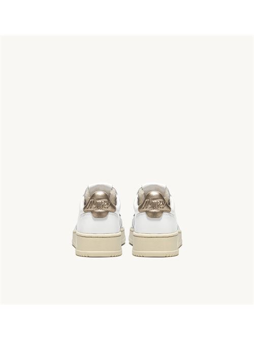 sneakers medalist low in pelle bianca e metallizzata oro Autry | AULW LL06LL06