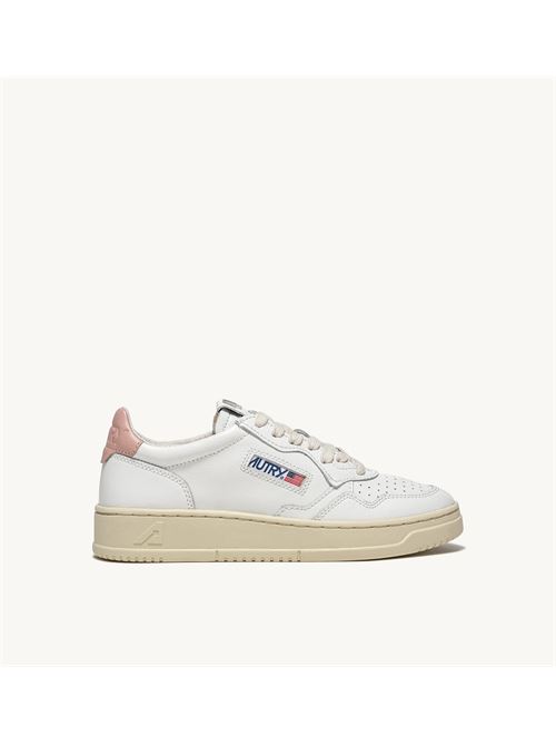 sneakers medalist low in pelle bianca e rosa Autry | AULW LL16LL16