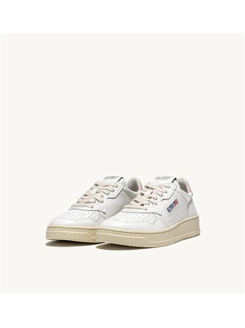 sneakers medalist low in pelle bianca e rosa Autry | AULW LL16LL16