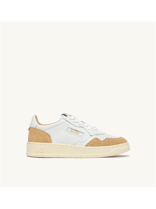 sneakers medalist low in pelle bianca con lurex oro Autry | AULW PK02PK02