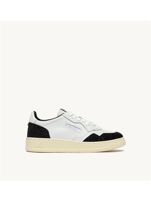 sneakers medalist low in pelle bianco e lurex nero Autry | AULW PK03PK03
