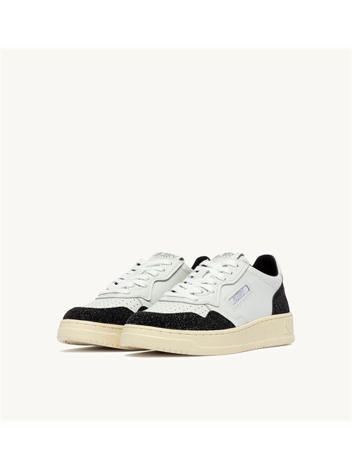 sneakers medalist low in pelle bianco e lurex nero Autry | AULW PK03PK03