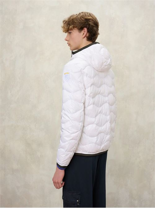 piumino con cappuccio e taschina wave Blauer | 26SBLUC03177100