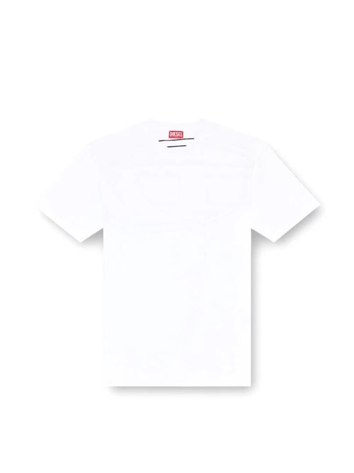 t-shirt con maxi-ricamo oval d Diesel | A11302100