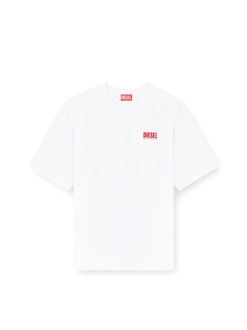 t-shirt in cotone con stampa diesel biscotto Diesel | A20036100
