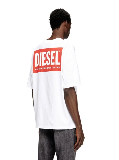 t-shirt in cotone con stampa diesel biscotto Diesel | A20036100