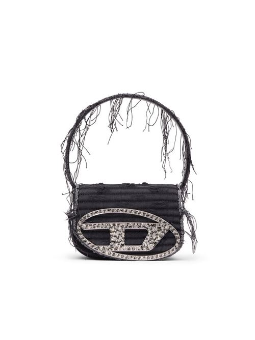 iconica borsa a spalla in tela e pelle Diesel | X08396 P6319T8013