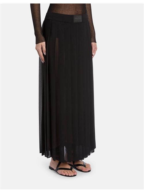 gonna lunga in georgette Dondup | G623 OF0202D XXX999