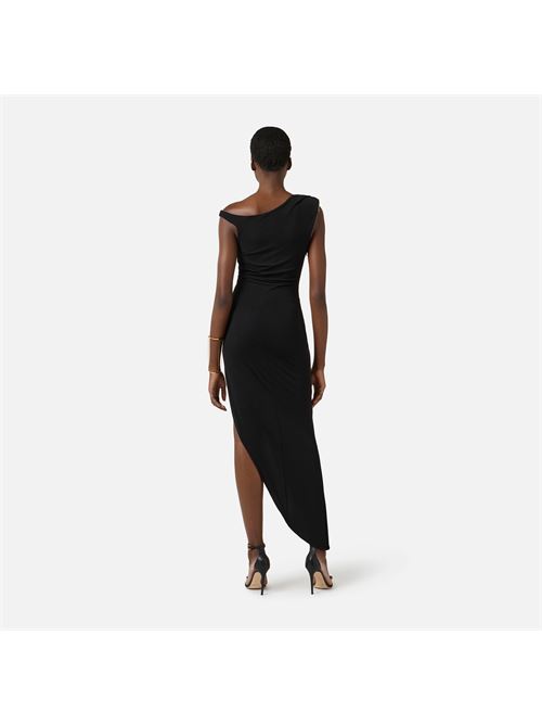 abito in jersey crêpe con spallina gioiello Elisabetta Franchi | AB90661E2110