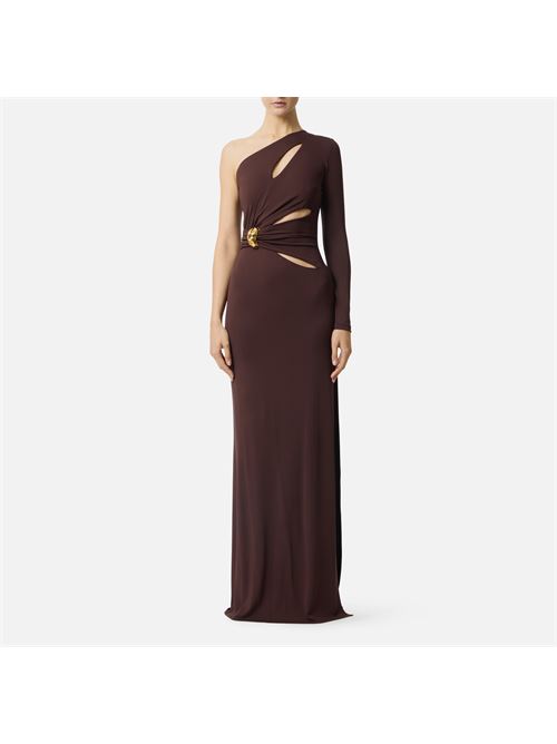 Abito Red Carpet in jersey crêpe con dettaglio gioiello Elisabetta Franchi | ABR2561E2644