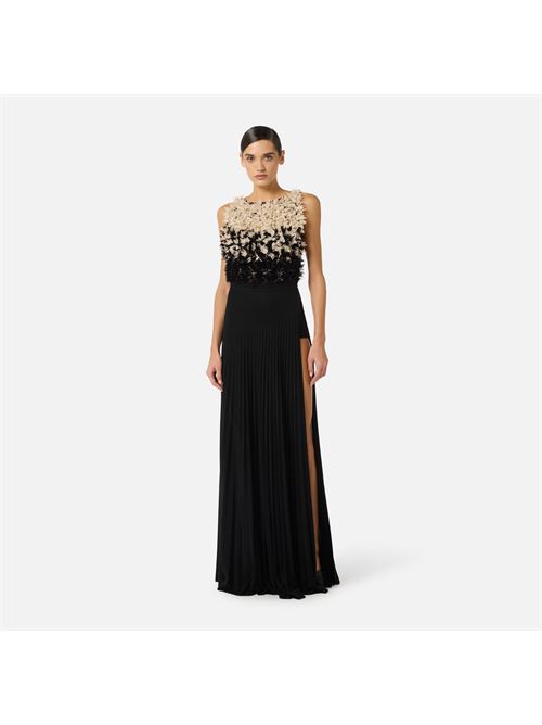 abito red carpet in tulle e jersey lurex Elisabetta Franchi | ABR4462E2685