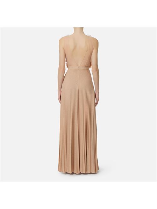 abito red carpet in tulle e jersey lurex Elisabetta Franchi | ABR4462E2X81