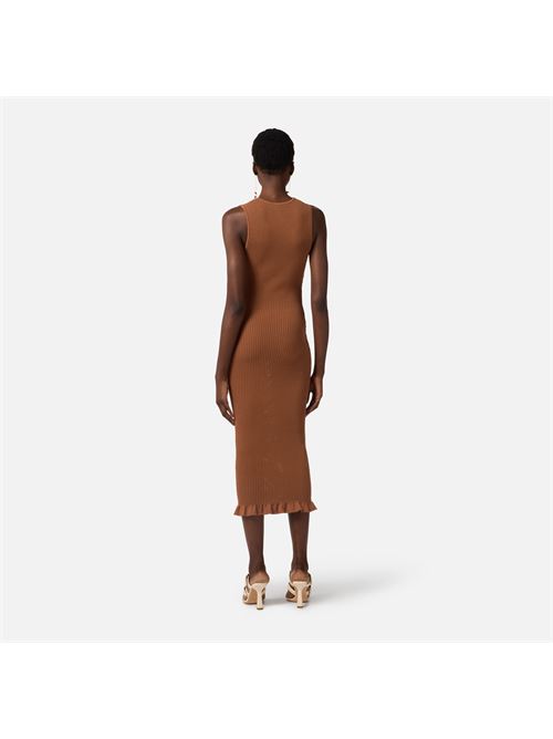 abito in maglia con logo stampato Elisabetta Franchi | AM07Q61E2600