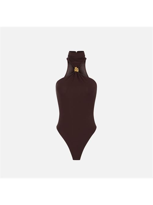 body in jersey crêpe con dettaglio gioiello Elisabetta Franchi | BO01761E2EV9