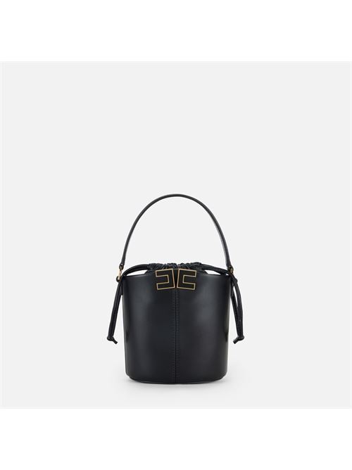 borsa a secchiello con dettaglio logo Elisabetta Franchi | BS92A61E2110