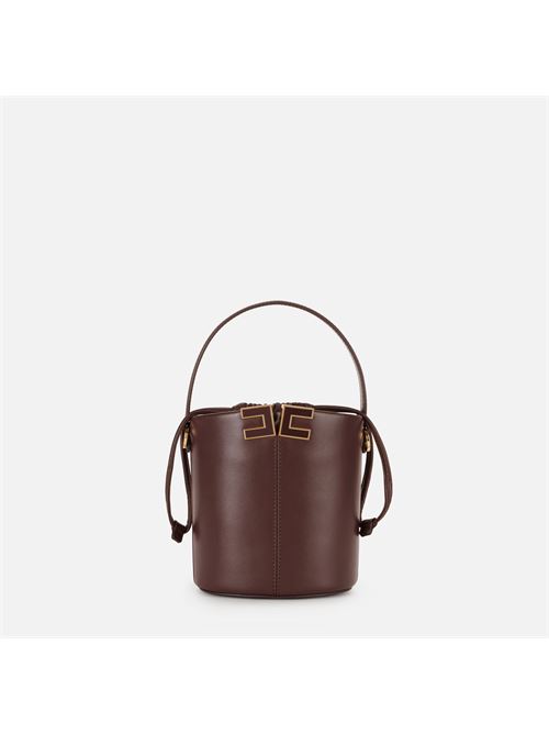 borsa a secchiello con dettaglio logo Elisabetta Franchi | BS92A61E2644
