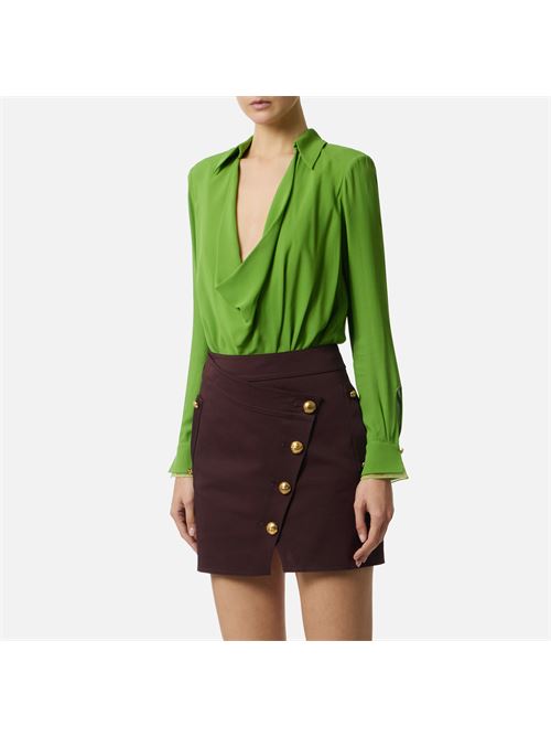 Body in georgette di viscosa Elisabetta Franchi | CB00261E2EV3