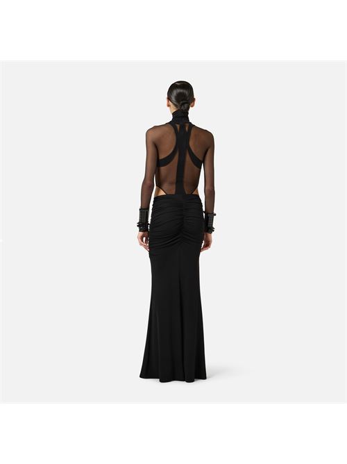 gonna in jersey crêpe con drappeggi Elisabetta Franchi | GO16261E2110