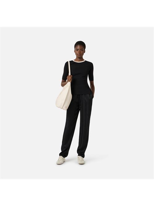 top in maglia con bande in viscosa lucida Elisabetta Franchi | MK67S61E2685