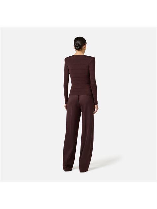 top in maglia con bande a righe Elisabetta Franchi | MK78S61E2FA8