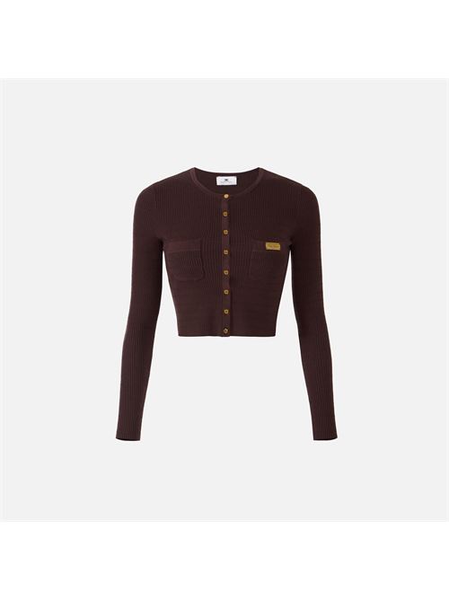 cardigan in maglia a micro-trecce Elisabetta Franchi | MK88B61E2644