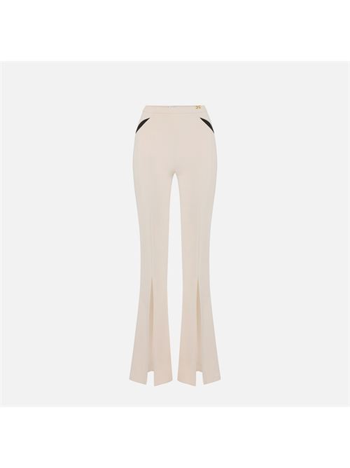 pantaloni in crêpe leggero con cut-out e spacchi Elisabetta Franchi | PA15961E2E84