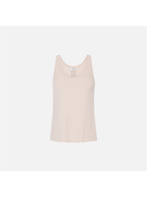 top in maglia con bande in viscosa lucida Elisabetta Franchi | TK72S61E2U69