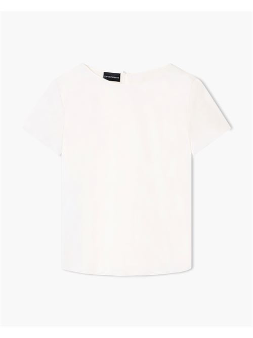 blusa a maniche corte in raso di seta Emporio Armani | 8N2K15 2NXXZ0101