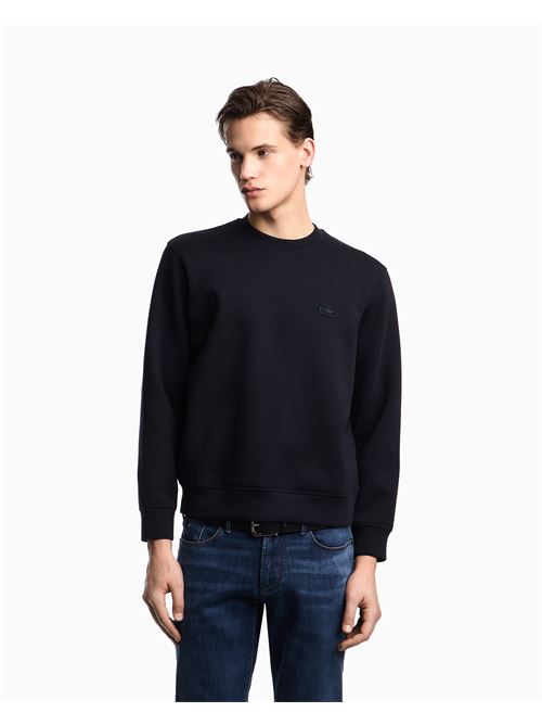 felpa in double jersey con ricamo logo ea a rilievo Emporio Armani | EM004540 AF10013UB118