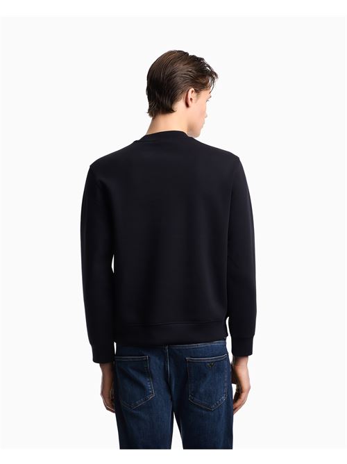 felpa in double jersey con ricamo logo ea a rilievo Emporio Armani | EM004540 AF10013UB118