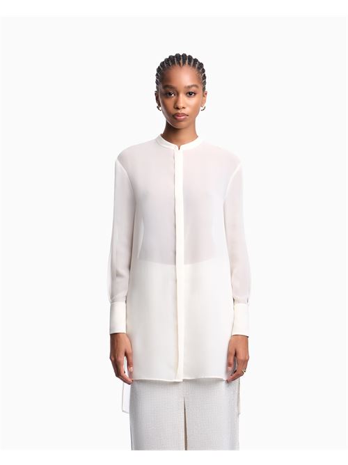 maxi camicia in tecno georgette Emporio Armani | EW003213 AF10209U1058