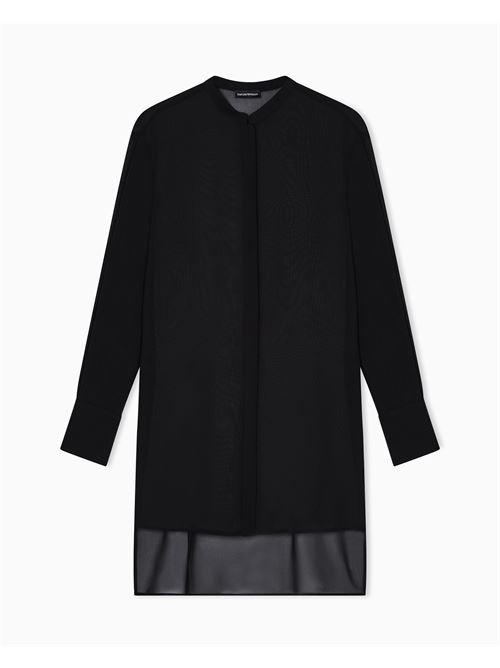 maxi camicia in tecno georgette Emporio Armani | EW003213 AF10209UC001