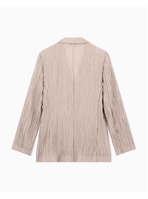 giacca monopetto in creponne plissé sparkling Emporio Armani | EW003445 AF220830F013