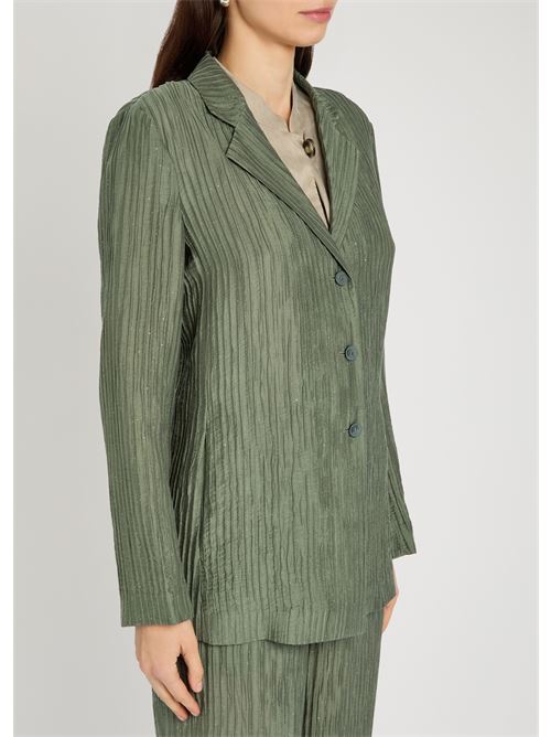 giacca monopetto in creponne plissé sparkling Emporio Armani | EW003445 AF220830F7010