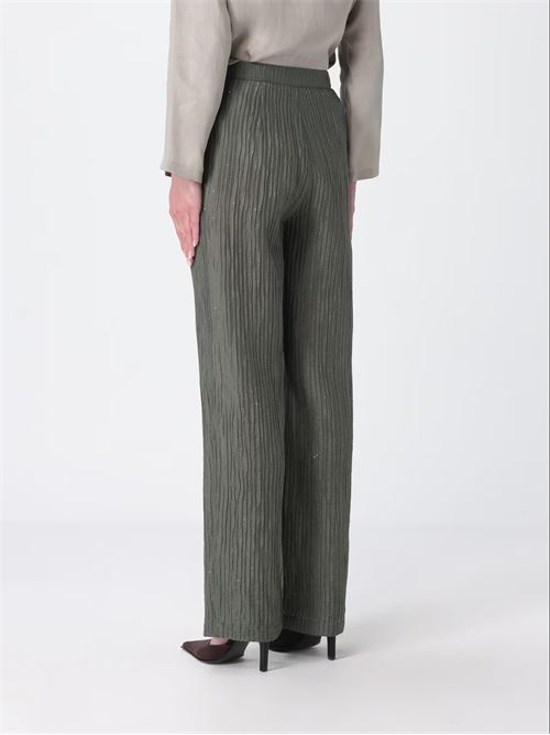 pantaloni in creponne plissé sparkling Emporio Armani | EW003446 AF20830F1010