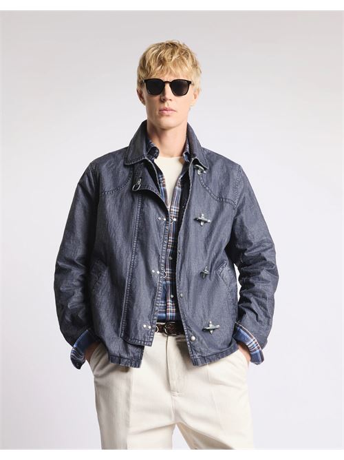 4 ganci in tela di lino délavé - fay archive Fay | MAM1352101TZD2U807