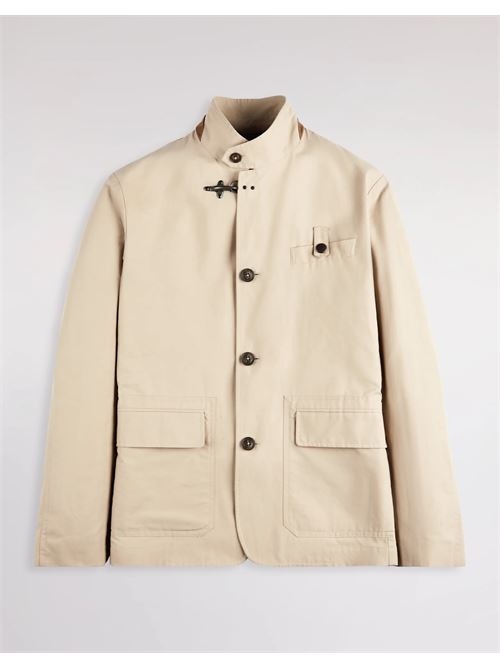 racing jacket in faille di cotone e nylon Fay | NAM42520570XLZC008