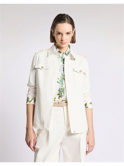 shirt jacket in drill di cotone Fay | NAW0452317SYCZB004