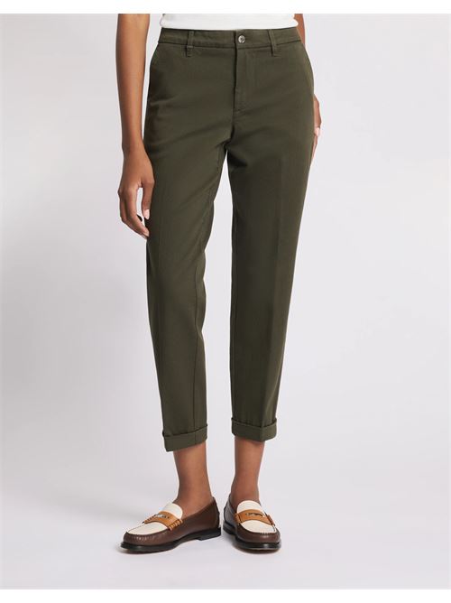 pantaloni slim fit in cotone stretch Fay | NTW8052531TWBTV811