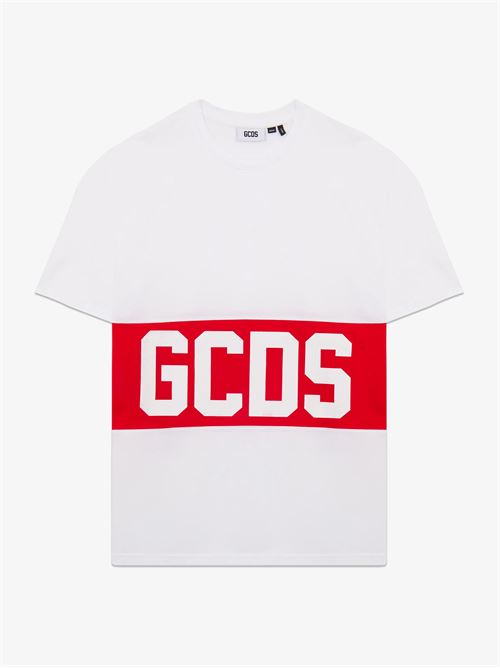 t-shirt con logo bicolor GCDS | Z0MLQC140J101100